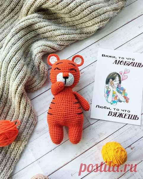 Тигренок. Описание вязания.
Автор: igrushki.s.dushoy_