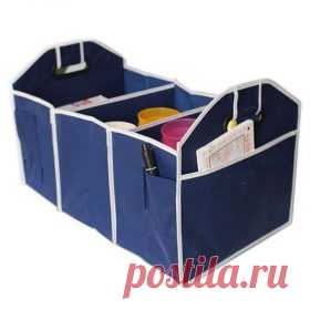 Складной автомобильный органайзер в багажник | shopperali.ru