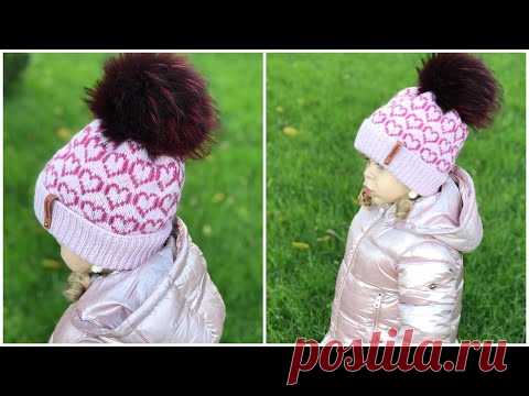 Шапка жаккардом ДЛЯ НАЧИНАЮЩИХ // #lovely_hat_