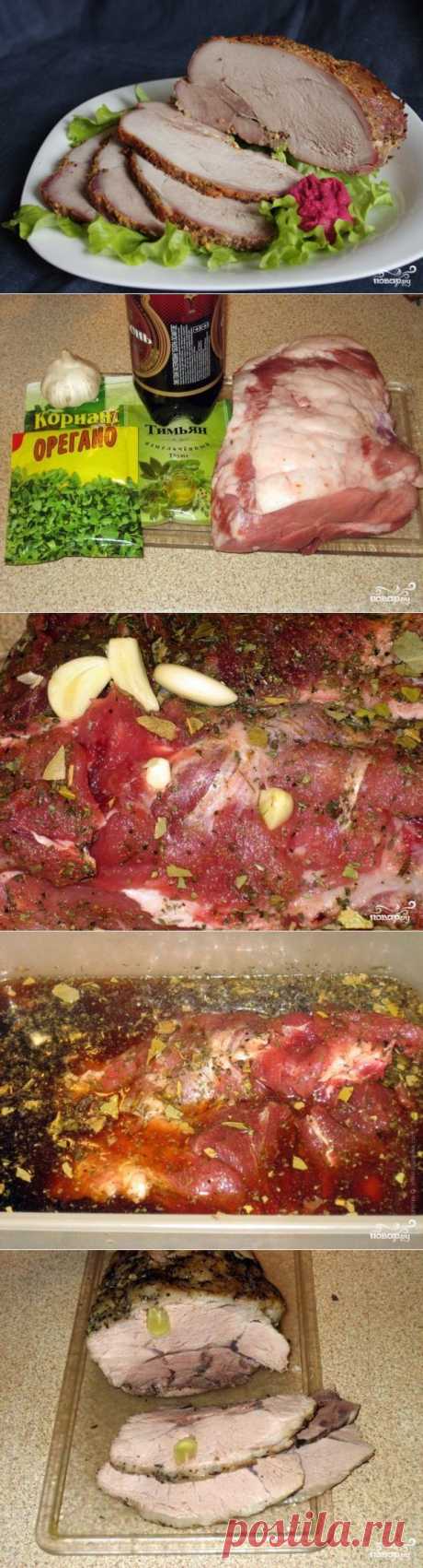 Буженина в пиве в духовке - пошаговый кулинарный рецепт на Повар.ру