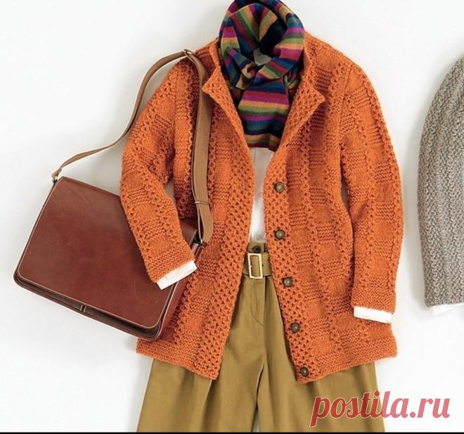 Интересные жакеты и кардиганы, вязанные спицами. | Asha. Вязание и дизайн.🌶 | Яндекс Дзен