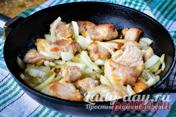 Свинина жареная на сковороде - вкуснее шашлыка | Простые рецепты с фото
