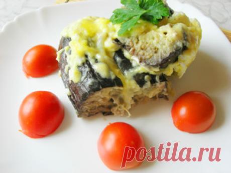 Запеченные баклажаны с сыром и яйцом под сметанно-майонезным соусом рецепт с фото