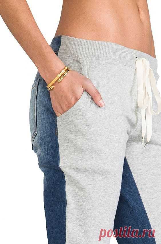 Из спортивных и джинсовых - лук пользователя Юля. Фото находится в альбоме Из джинс в новую одежду.