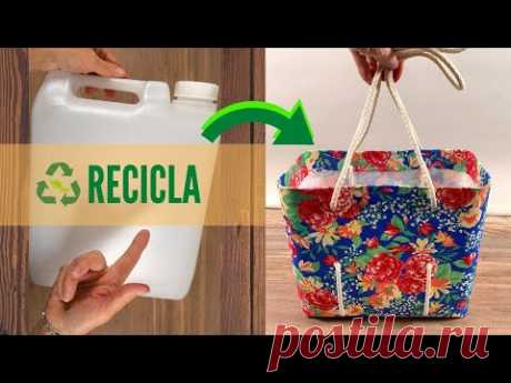 ♻Transformar un BIDON de Plástico en un 🛍 BOLSO - YouTube
