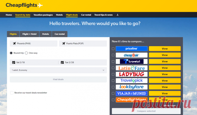 Cheap Flights, Airline Tickets & Airfares - Find Deals on Flights at Cheapflights.com