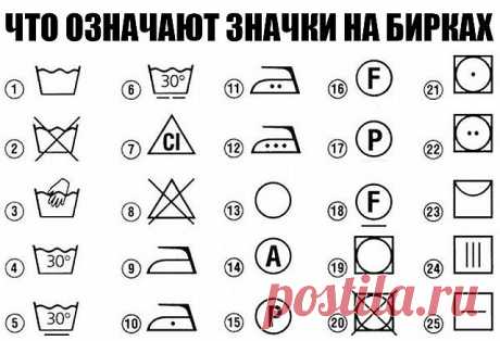 Скажи «нет» испорченным вещам! Узнай, что означают значки на бирках и сохрани любимую одежду.

Признайся, ты не раз задумывался о том, для чего производители пришивают к одежде дурацкие бирки, которые только покалывают в шею, шуршат, мешают и раздражают. Более того, не все особо обращают внимание, что на самом деле написано на этих ярлыках. Ведь информация, указанная там, на первый взгляд малопонятна.

Но, чтобы вещь прослужила тебе долго и имела, как говорится, «товарный ...