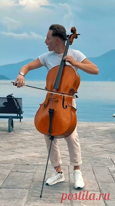 I was playing the cello on the street in Ascona, Switzerland, when suddenly a woman came up and asked if I could play "Can't help Falling in Love" by Elvis P...