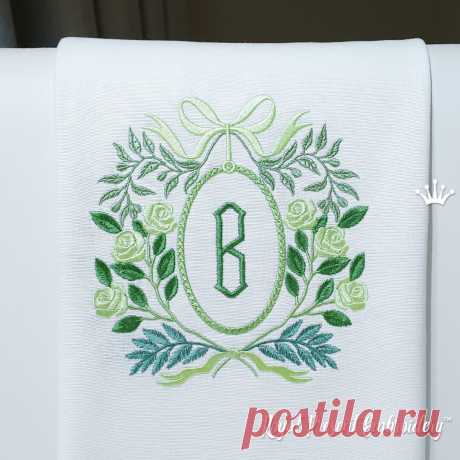 Рамка с Розами Дизайн машинной вышивки - 5 размеров