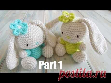 (crochet) Pt1: How To Crochet an Amigurumi Rabbit - Yarn Scrap Friday - YouTube