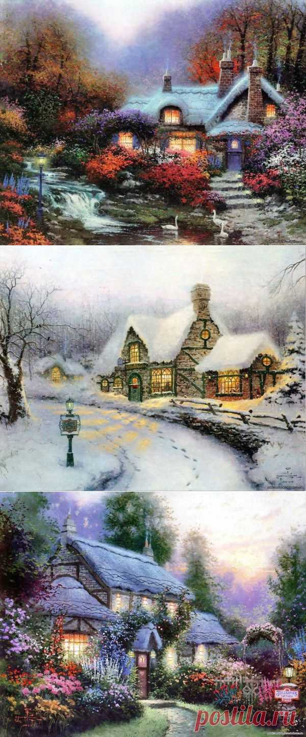 Создатель сказачного мира|Художник Thomas Kinkade