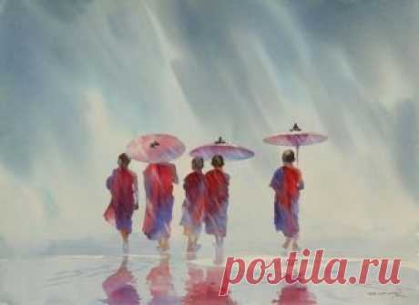 Акварели бирманского художника Мьё Вин Онг (Myoe Win Aung) Картины бирманского живописца Мьё Вин Онг (Myoe Win Aung) демонстрируют дружелюбное отношение к миру, любовь к дождю, солнцу и склонность к созерцанию.
Мьё Вин Онг (Myoe Win Aung) родился в 1972 году ...