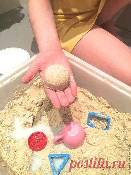 Как быстро и просто сделать лунный песок для лепки - Ярмарка Мастеров - ручная работа, handmade