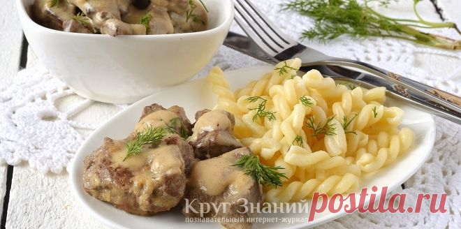 Как пожарить говяжью печень