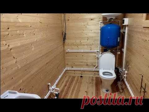 Как сделать дачу со всеми удобствами? Канализация и водоснабжение дачи в Чеховском районе за один день. Зимняя система водопровода из колодца с легкой консервацией. Автономная канализация 