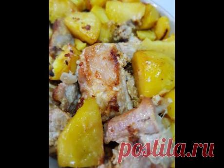 Свиные ребрышки с картошкой