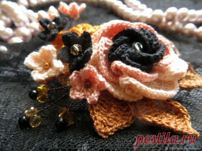 Вязаные броши | Клуб красоты и здоровья | Дзен