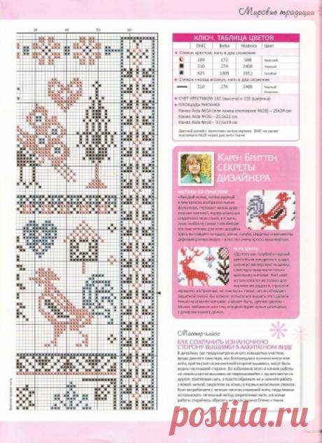 Схемы вышивки крестиком на тему весенних праздников