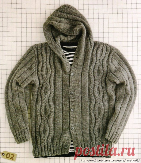 Кофта с капюшоном (мужская).