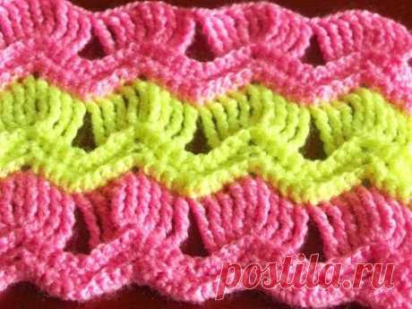 Афганский плед крючком (Crocheting afghan plaid)