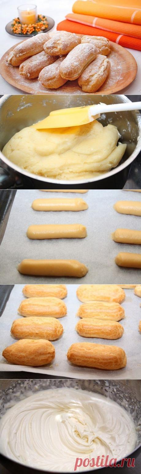 Эклеры со сливочным кремом! | Готовим вместе