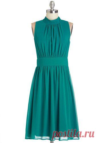 Windy City Платье в Teal | Mod Ретро Vintage платья | ModCloth.com