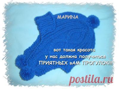 Шапка -ушанка МК