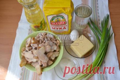 Чебуреки с грибами и сыром. Рецепт с пошаговыми фото