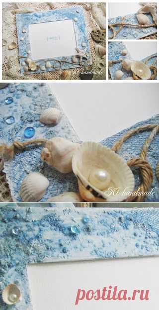 Kt - Ручная работа: Морская рамка для фото