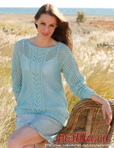 Красивая накидка и пуловер ( только схемы )