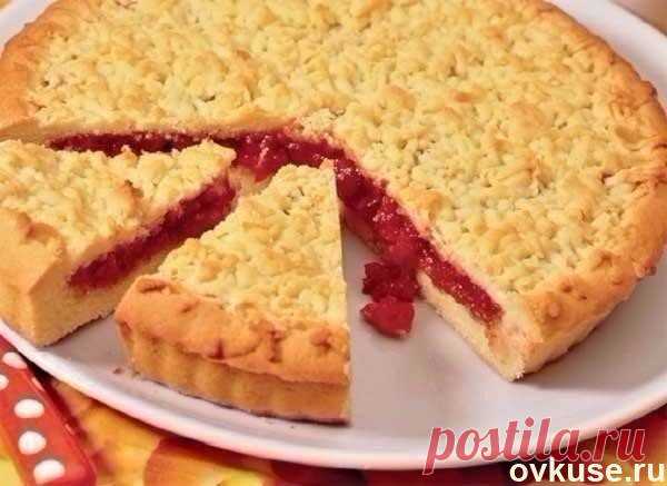 Песочный пирог с вареньем
