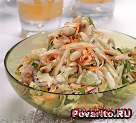 Салат Колслоу с арахисом » Povarito.Ru - Пошаговые фото-рецепты с описанием этапов приготовления