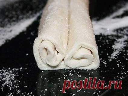 😋Ушки из слоеного теста - быстрые и очень вкусные печеньки, которые многие б...