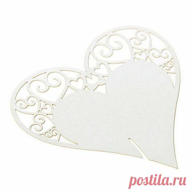 Новые 50 шт./компл. Свадебные Украшение стола Место карты Лазерная резка сердце цветочные вина Стекло место карты для Свадебная вечеринка украшения купить на AliExpress