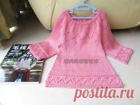 Туника с круглой кокеткой.