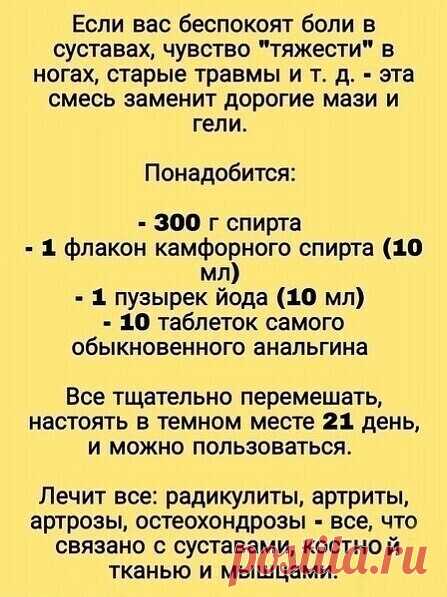 Боль суставах больше не побеспокоит!