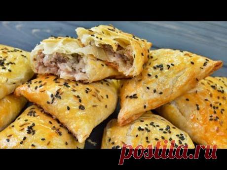 Безумно вкусная слоеная САМСА! Тесто для самсы Домашняя самса