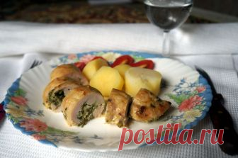 Рулет из куриной грудки