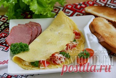 Омлет с помидорами и сыром | 8 Ложек