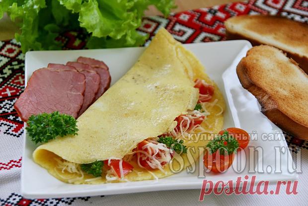 Омлет с помидорами и сыром | 8 Ложек