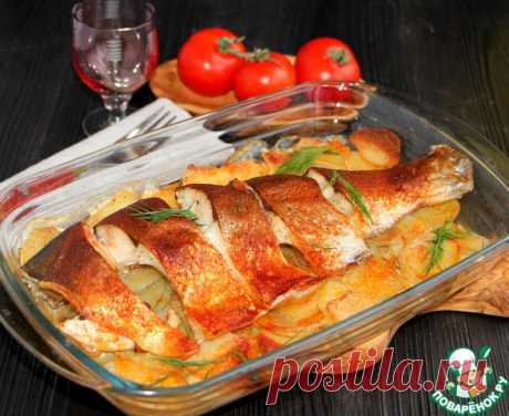 Рыба с картофелем под масляной корочкой