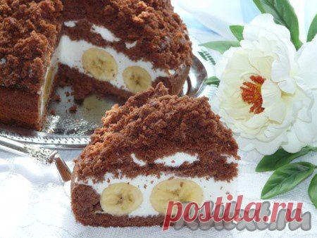 Торт "Норка крота" с бананами (рецепт с фото) | RUtxt.ru