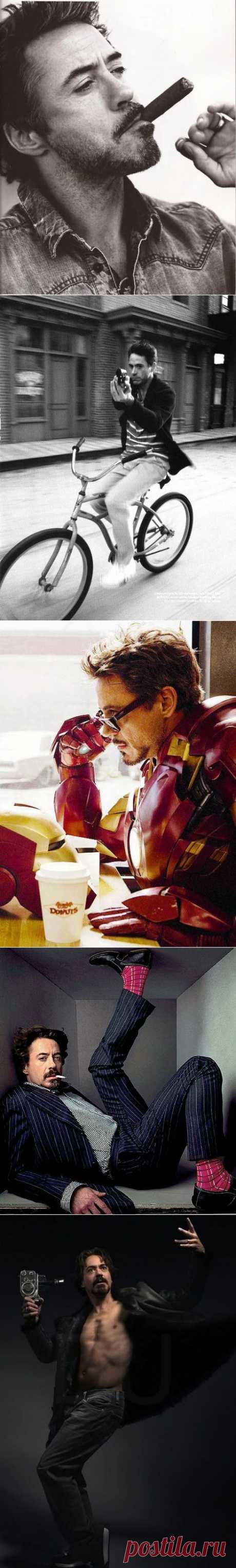 Мужчина дня: Роберт Дауни-младший (16 фото)Роберт Дауни-младший, как и Микки Рурк, взошел на вершину рано, но затем сумел опуститься в самые низы Тем не менее, как и Рурк, он нашел в себе силы вернуться в большое кино. И еще