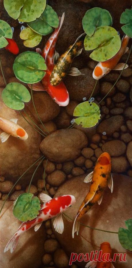 КРАСНЫЕ ВОЛНЫ
Среди кувшинок