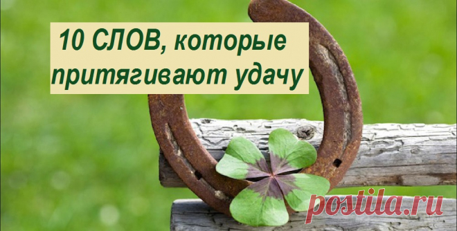 10 слов, которые притягивают удачу 10 слов, которые притягивают удачу
     Стать успешным человеком можно очень просто! И не надо для этого прикладывать усилия. Достаточно иметь веру в свои силы и дать себе позитивную установку на успех. Это можно сделать с помощью слова. Как мы знаем, слово и сила мысли могут творить чудеса.

   