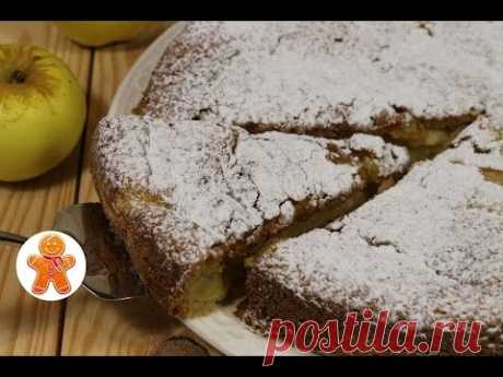Яблочный пирог (шарлотка) на сметане