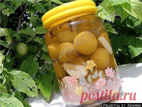 Маринованная алыча приготовление рецепт с фото