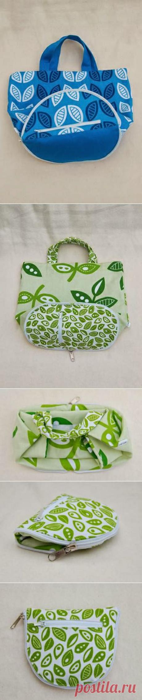 Складная сумка из ткани, мастер-класс ~ Для вдохновения