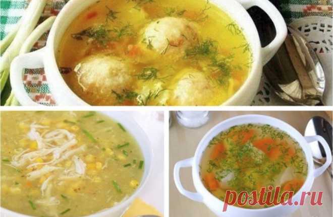5 рецептов супер диетических куриных супчиков 