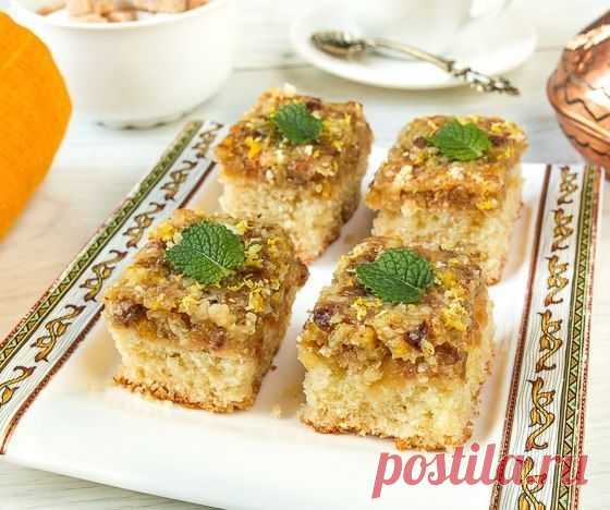 ЛИМОННЫЙ ПИРОГ С ИЗЮМОМ.